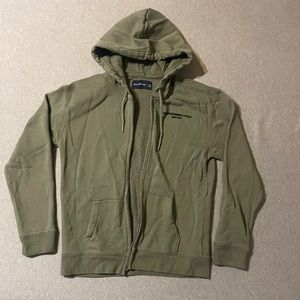Women’s Abercrombie olive green zip up